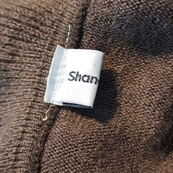 ShanaK Shawl Brown Ruffled Women's Wrap Ruffled Oversized Sweater Wrap One Size - Picture 5 of 7